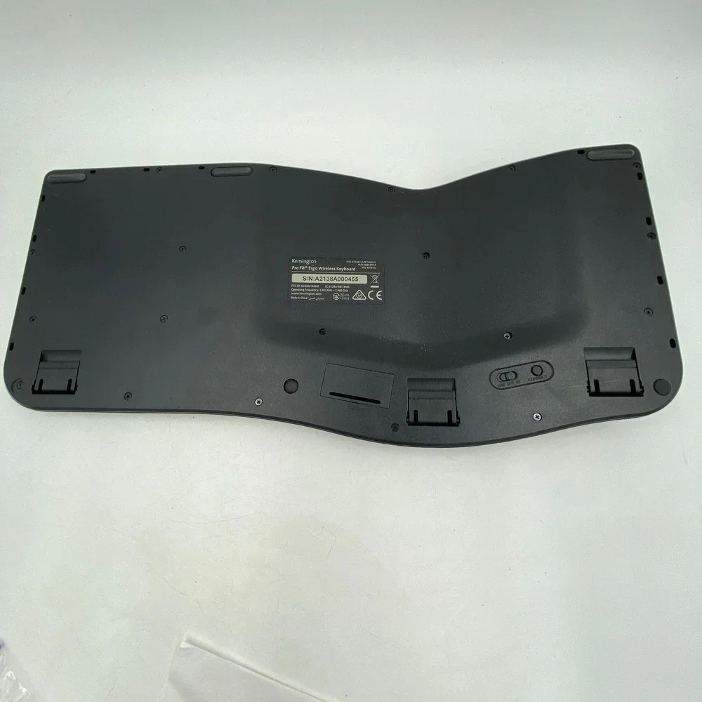 Kensington Pro Fit Ergo Wireless Keyboard Black K75401US Bluetooth Untested